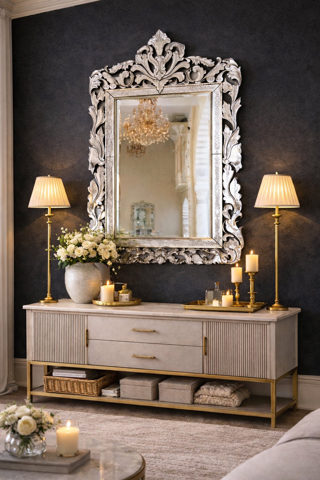 Majestic Vine Venetian Mirror thumbnail